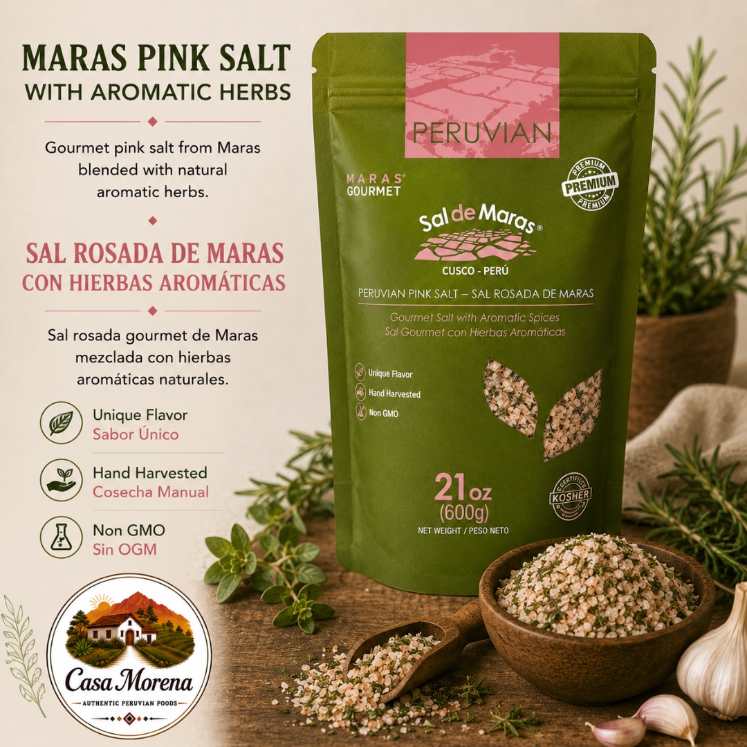 Maras Pink Salt with aromatic herbs, 21 oz (600 g)
